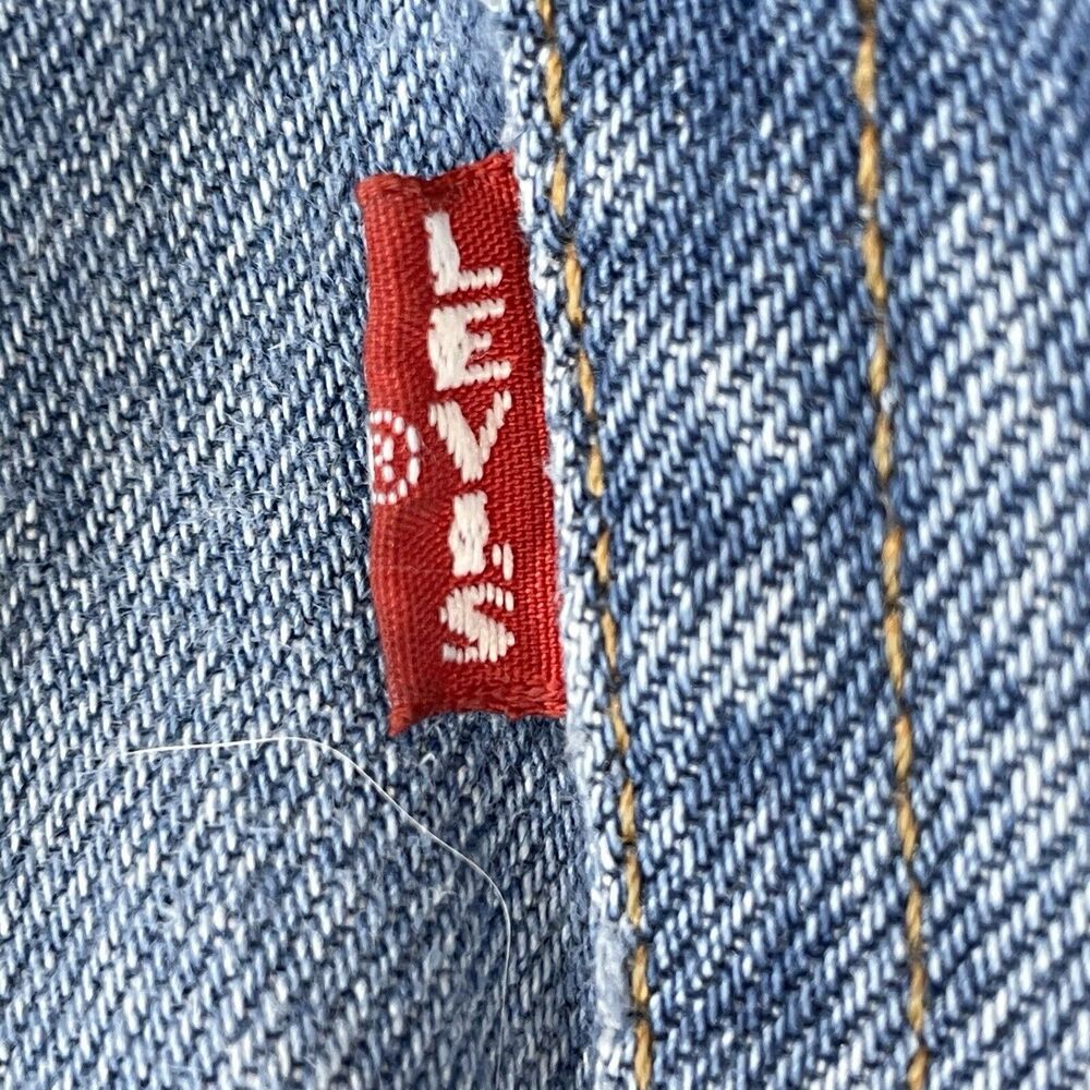 Levi's Premium 501 '90s Selvedge Jeans Women's W28 L32 Big E Destroyed Mid-Rise - Picture 8 of 16